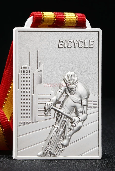 Cycling Competition Medal Bicycle Championship Medal Universal Metal Gold And Silver Bronze