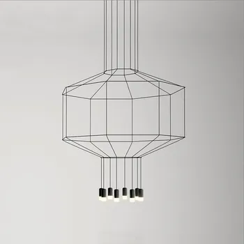 

Modern Line Art Pendant Lights Led String Lamp DIY Geometric Hanging Lamp for Living Room Home Decor Lighting Fixture Luminaire