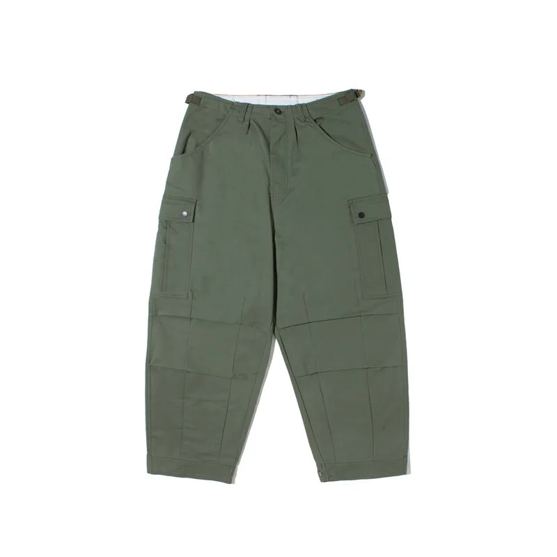 

Yi dao Vintage Winter New Style 2019 Trend Thick Casual Beam Leg Bib Overall Men's Military-Style Versatile Straight-leg Pants