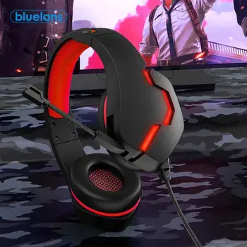 

Comfortable Wired LED Light Gaming Headset Active Noise Canceling Lightweight Headphone