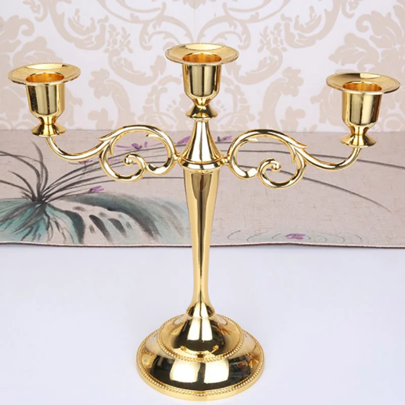 Table Candlesticks Metal Candelabra Candle Holder Candle Stand for