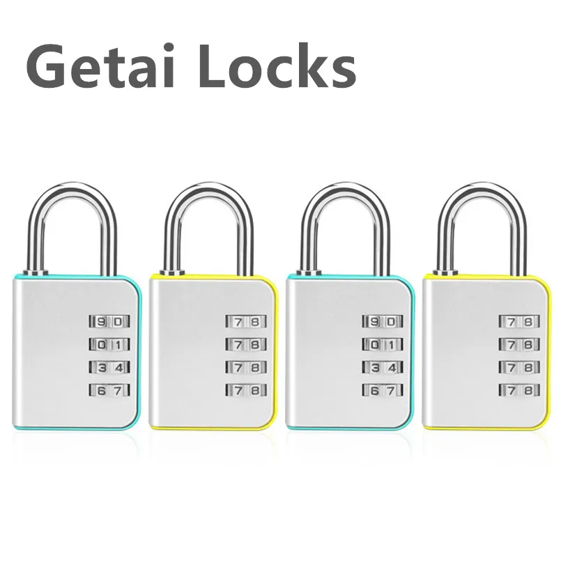 

4 Dial Digit Number Combination Password Lock 6 Color Travel Security Protect Locker Travel Lock for Luggage/Bag/Backpack/Drawer