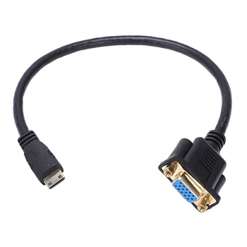 

AMS-Mini HDMI to VGA M/F Connector Cable Adapter Converter 0.3M 1FT