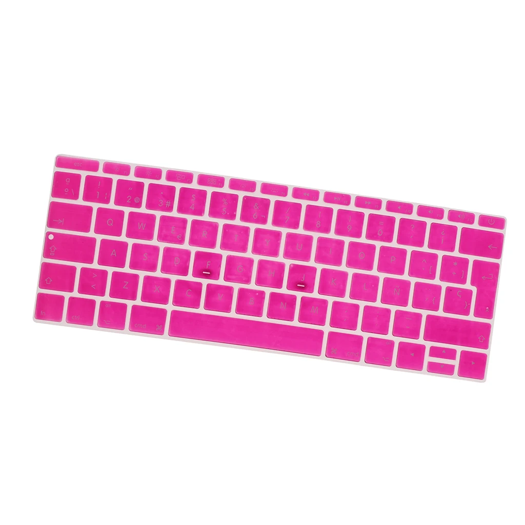 Soft-Touch Thin Waterproof Washable Silicone Keyboard Protector Spanish Phonetic Keyboard Film European Fits for 12inch Macbook