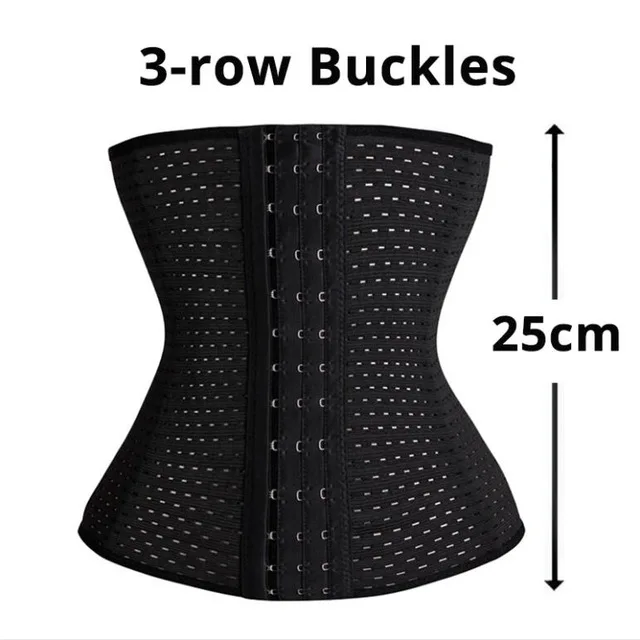 25cm and 3row buckle CXZD утягивающий корсет, корректирующий пояс для похудения, корректирующий пояс для похудения, моделирующий пояс для похудения - Цвет: 25cm and 3row buckle
