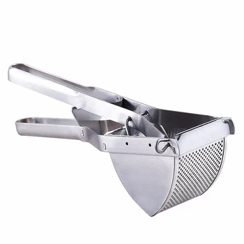 

Professional Food Strainer Stainless Stainless Vegetable Press Juicer Potato Ricer With Soft Grip Fruit Masher Household