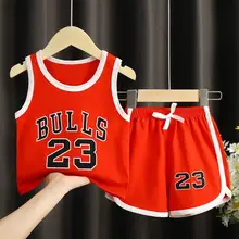  2pcs/set New Summer Baby Boys Girls Clothes Suit Children Sleeveless T Shirt Shorts Toddler Casual Clothing Set Kids Tracksuits 