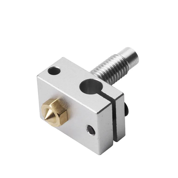 Нагревательный блок+ медная Насадка+ Трубка Набор для V6 3D Экструдер HotEnd PT100 сенсор картридж AS99