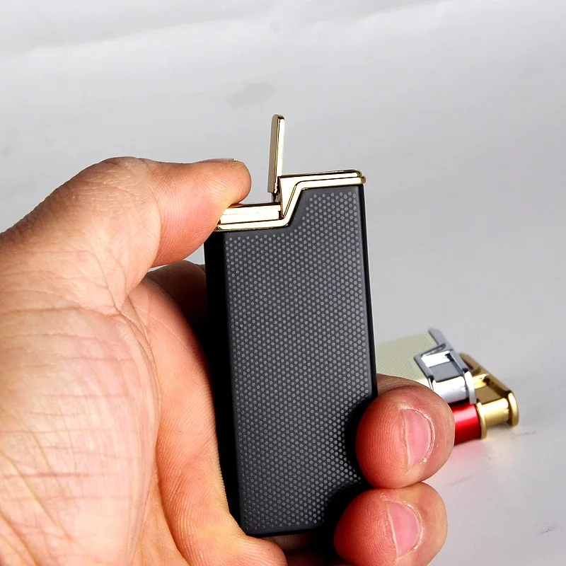 

Classic Electronic Windproof Lighter Metal Windproof Creative Smoking Set Cigarette Smoking Encendedores Gadgets for Men