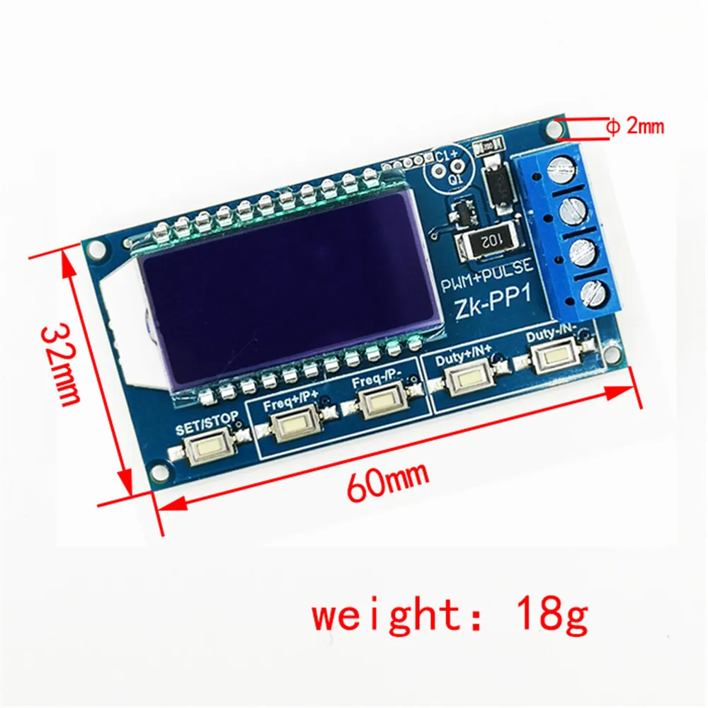 DC 3.3V-30V 1 ä 1Hz-150KHz   ȣ ߻,  LCD PWM ޽ ļ Ƽ Ŭ  