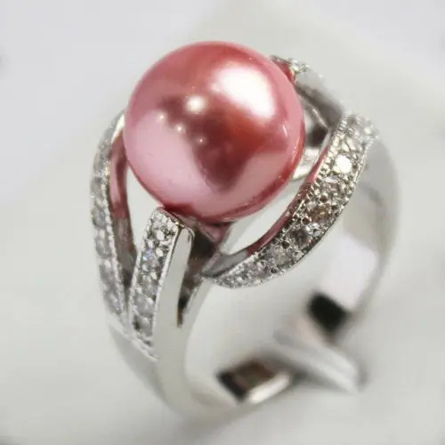 +++ shipping&gt &gt&gt&gt12mm South Sea shell pearl Jewelry Ring Size 6 7 8 9 AAA 5.25 | Украшения и аксессуары