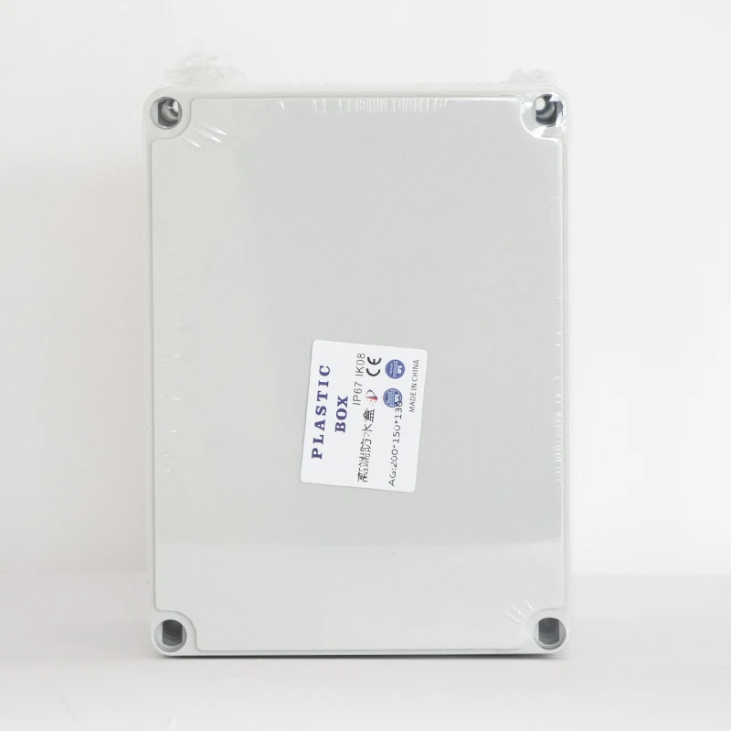 

Cable Connect Waterproof Plastic Housing Junction Box Outdoor Electrical Box Handheld Enclosure 200*150*130mm