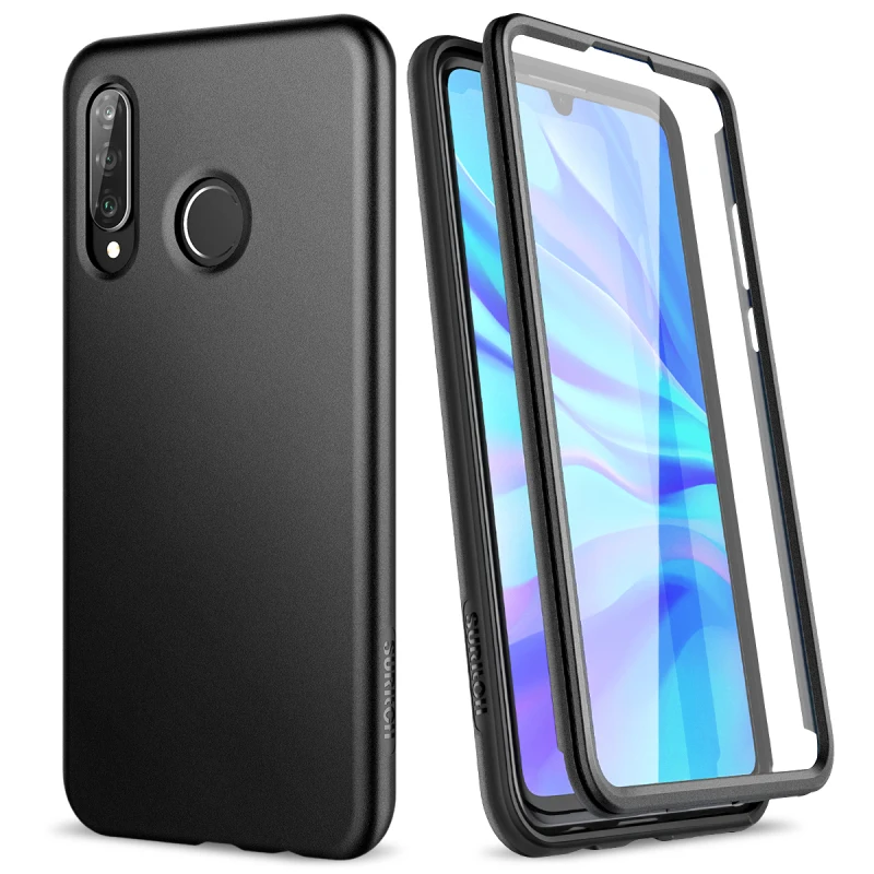 

GrandEver Hard Case for Huawei P30 lite Shockproof Bumper Cover 360 Case with Built-in Screen Protector for Huawei P30 lite