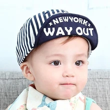 1 шт., милые летние шапки для новорожденных, шапки для девочек и мальчиков с цифрой 25, полосатая бейсболка для младенцев, хлопковая унисекс для малышей