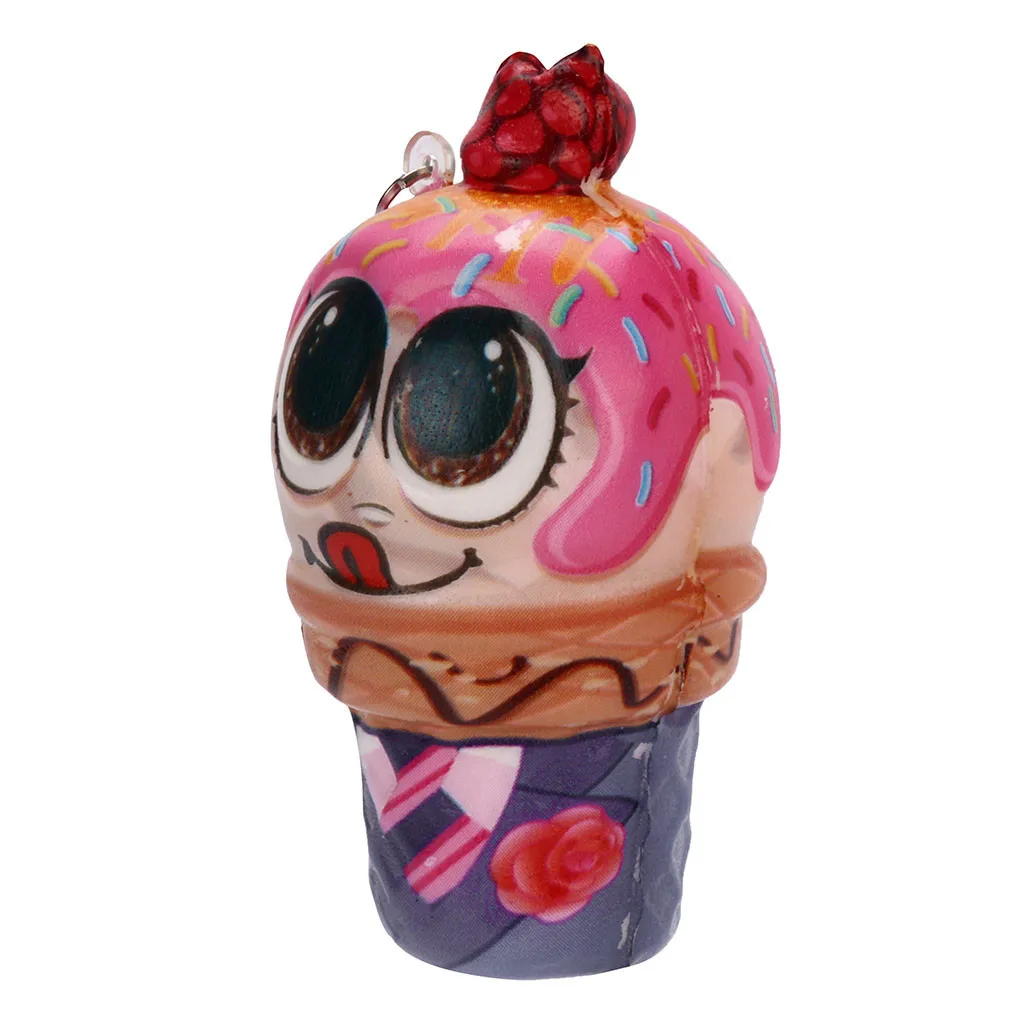 Ice Cream Doll Pendant Charm Slow Rising Collection Toys Trinket Stress Relieve Gifts Squeeze Food Decorations #A