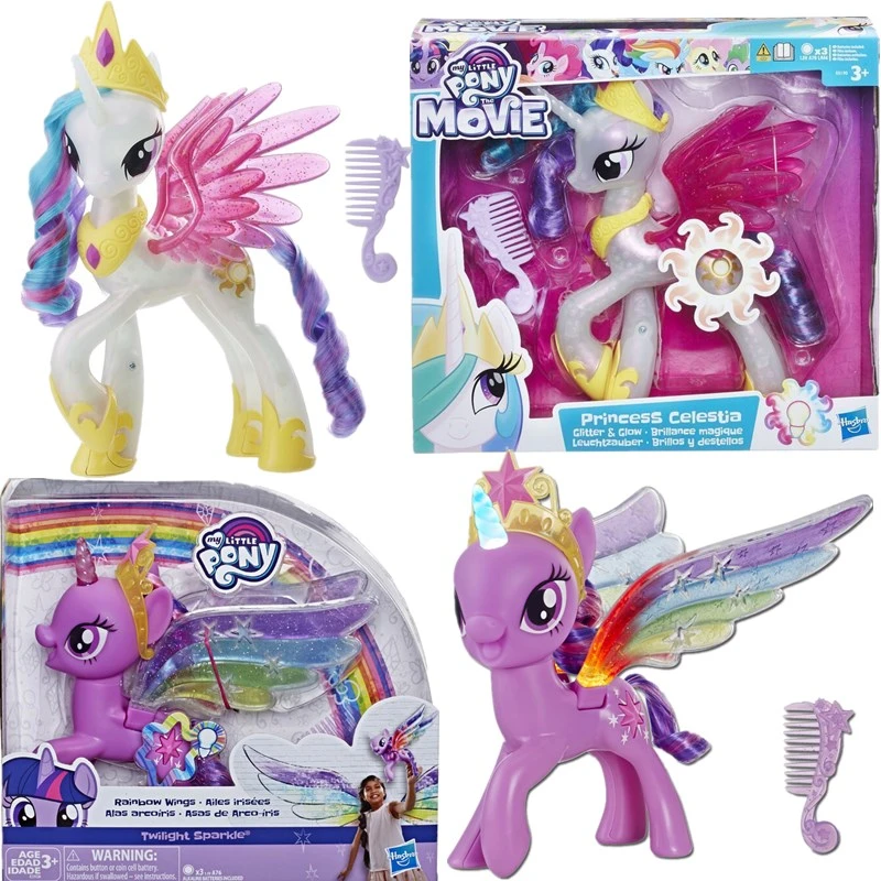 ハスブロマイリトルポニー8インチ光とスパークル姫celestia E0190ドリームトワイライトスパークル図おもちゃ Aliexpress