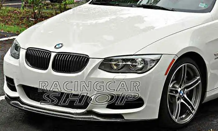 AK style Real Carbon Fiber Front Lip Spoiler for BMW E92 E93 Coupe 2door Lci M-tech Msport front bumper 2010-2012
