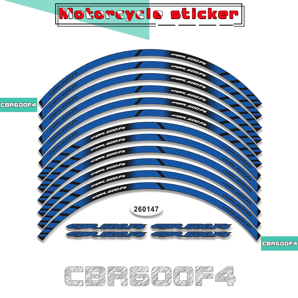

Светоотражающие наклейки на колеса мотоцикла, внутреннее кольцо, водонепроницаемая защитная лента, декоративные цветные наклейки для HONDA CBR600F4 cbr600f4