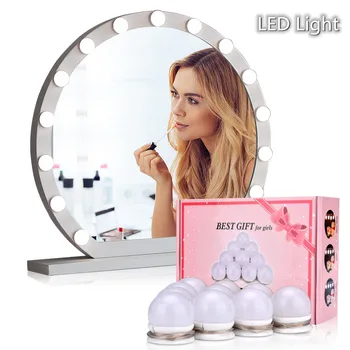 

LED Makeup Light Bulb Makeup Mirror Vanity LED Light Bulbs 3 Colors Brightness Wall Lamp Desktop Table Women Makeup Tools