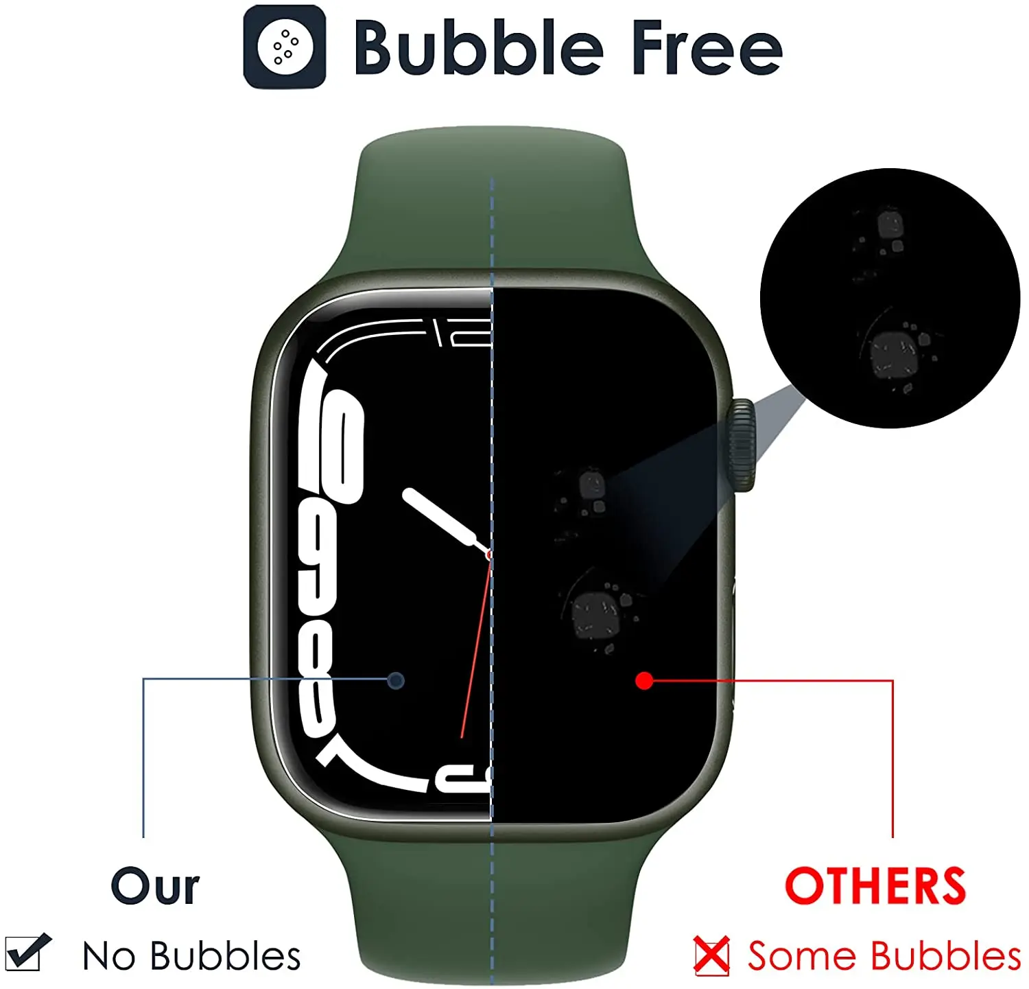 Pellicole protettive per schermo BEHUA Full Cover per Apple Watch 7 Series  41MM 45MM pellicola protettiva per Iwatch 7 non accessori in vetro|Smart  Accessories| - AliExpress