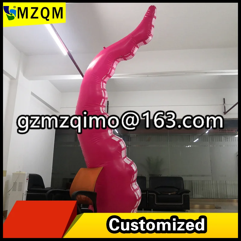 MZQM на заказ 10 футов/13 футов/16 футов высота надувная нога осьминога/надувные щупальца осьминога для украшения игрушек