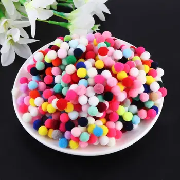 

2000Pcs 10mm Mini Fluffy Soft Pom Poms Pompoms Ball Handmade Kids Toys DIY Sewing Craft Supplies Mixed Color