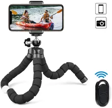 3 adet kablosuz sünger Tripod Selfie seti mobil için taşınabilir evrensel Bluetooth Selfie kamera canlı yayın üçgen braketi