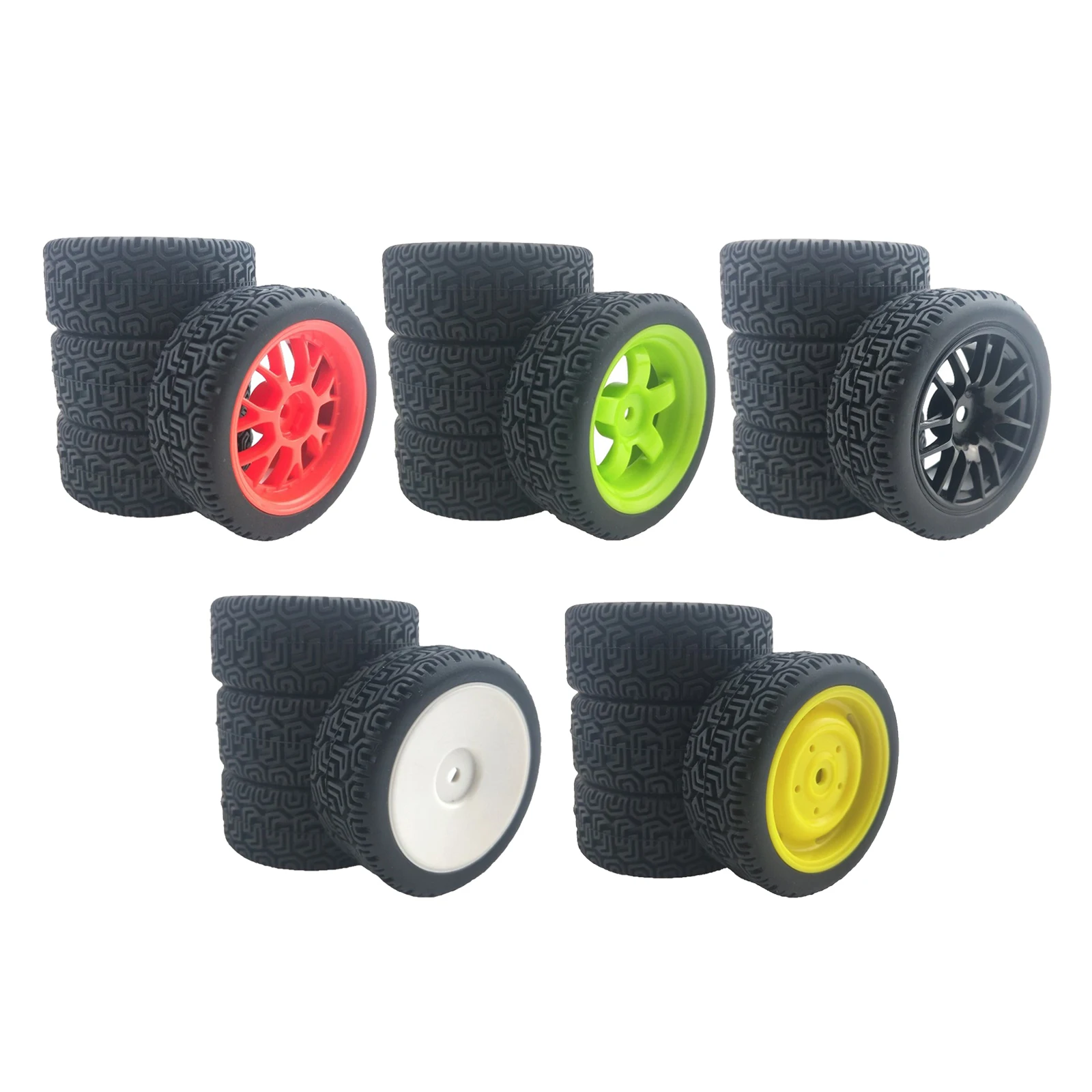 

1:10 колесо для ралли Hex 12 мм дорожные шины RC Car Flat Run для Tamiya CC01