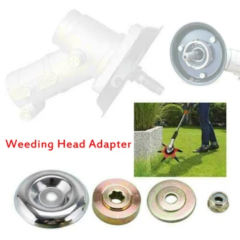 

4pcs / Bag Mower Working Head Accessories Fixed Blade Up And Down Gasket Cover Anti-tooth Nut Garden Tool Household