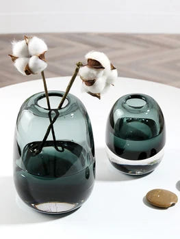 

Simple glass vase home decoration creative glass vase hydroponic flower arrangement living room decor mini vase decoration J