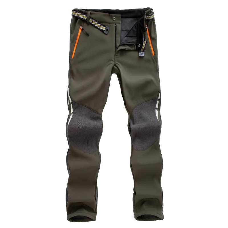 

Men Winter Outdoor Pants Fleece Warm Windproof Trousers Outdoor Sports Waterproof Breathable Hunting Climbing Fishing Pants