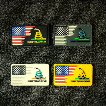 オンライン ヘビトレッドいけない私にアメリカのスター旗pvcベルクロパッチおかしいなしステップにsnek米国陸軍バックパックステッカー