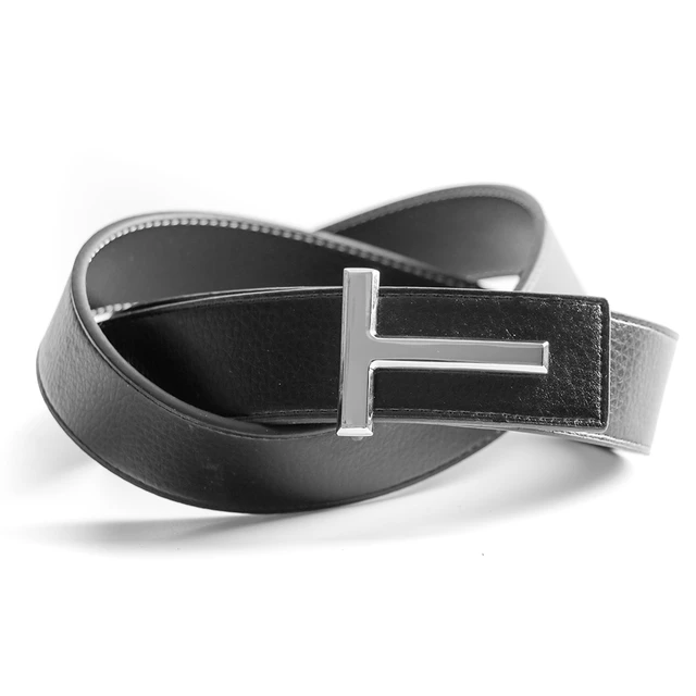 Reversible Belt Man or Woman Luxury in Leather Blue & Black | Delage