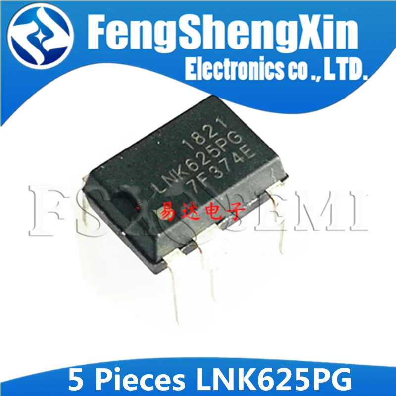 5pcs LNK625PG DIP-7 LNK625 DIP7 LNK625P Off-line Switcher IC | Электронные компоненты и принадлежности