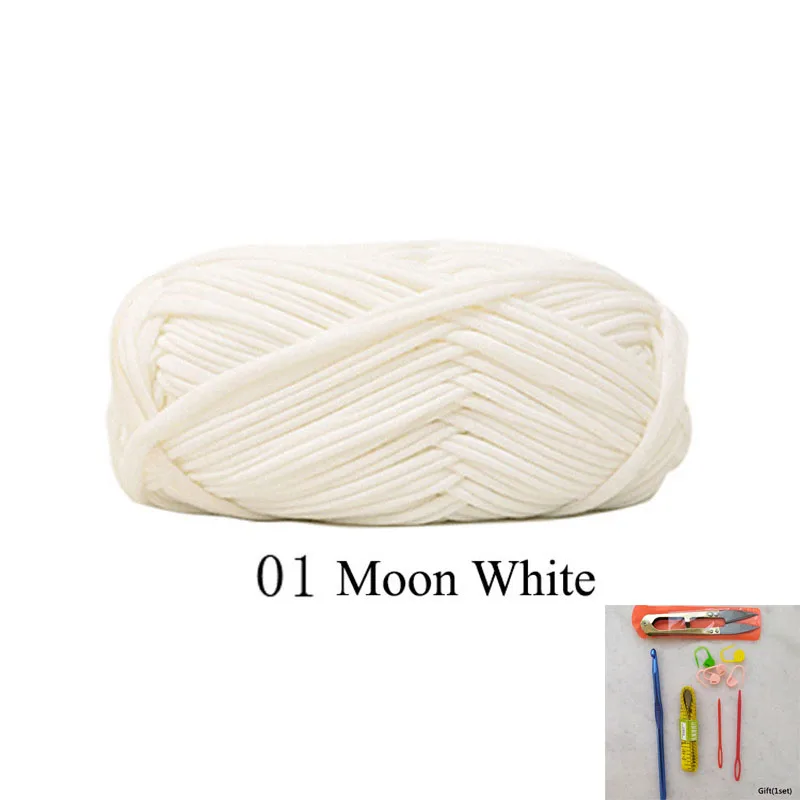 Moon white 3 рулона Meetee радиоантенна крючок для пряжи сумка ручная трикотажная Подушка тканый ковер ручной Diy тканая шерсть вязание крючком с набором инструментов - Цвет: Moon white