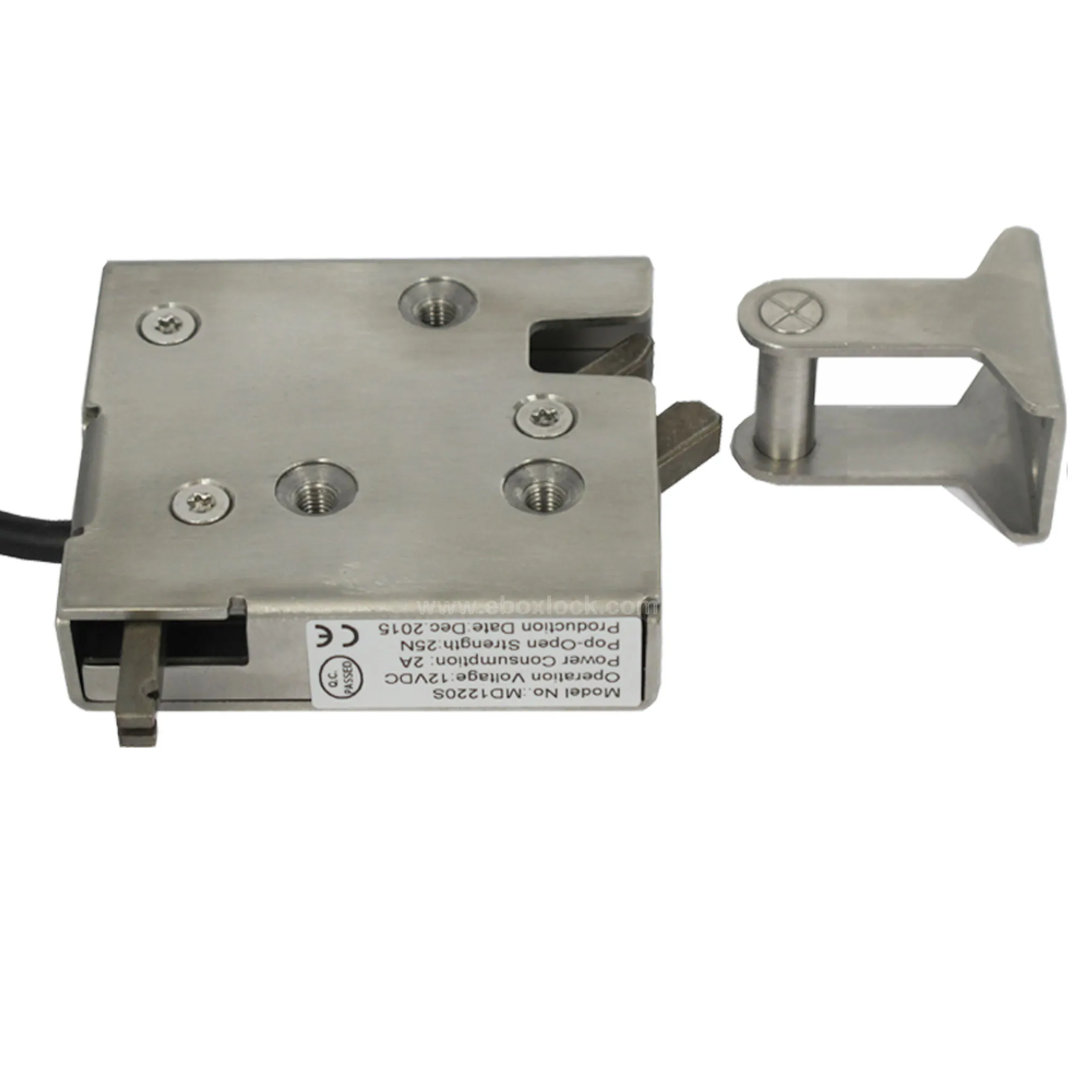 Электрический замок для шкафа из нержавеющей стали для торгового автомата с записью и ручным управлением 12VDC/24VDC(MD1220LS-H