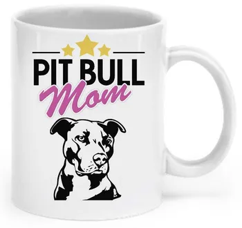 

Pit Bull Mom Mugs Coffee Home Decal Tea Art Beer Coffee Mug