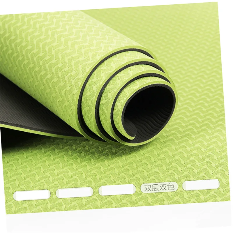 

8mm Yoga Mat Lengthen Thickening Widened TPE Gymnastic Mat Beginners Sit-Ups Shock Pad Anti-slip Exercise Mat