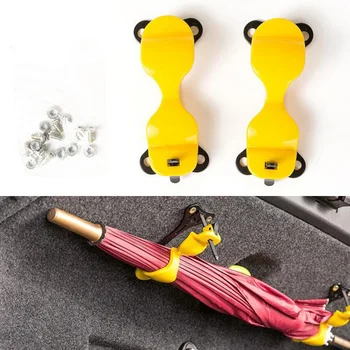 

Rear Trunk Umbrella Holder Hook Hanging Car Parts 2pcs New High Quality