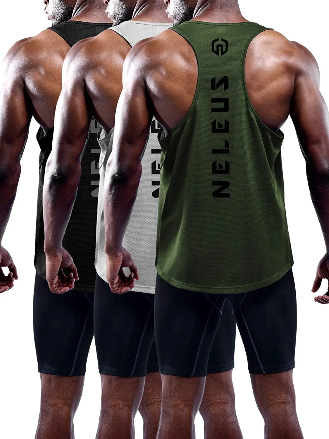 JANSANELIN-Chaleco deportivo de marca Tide para hombre, ropa transpirable de secado rápido, sin mangas, para verano