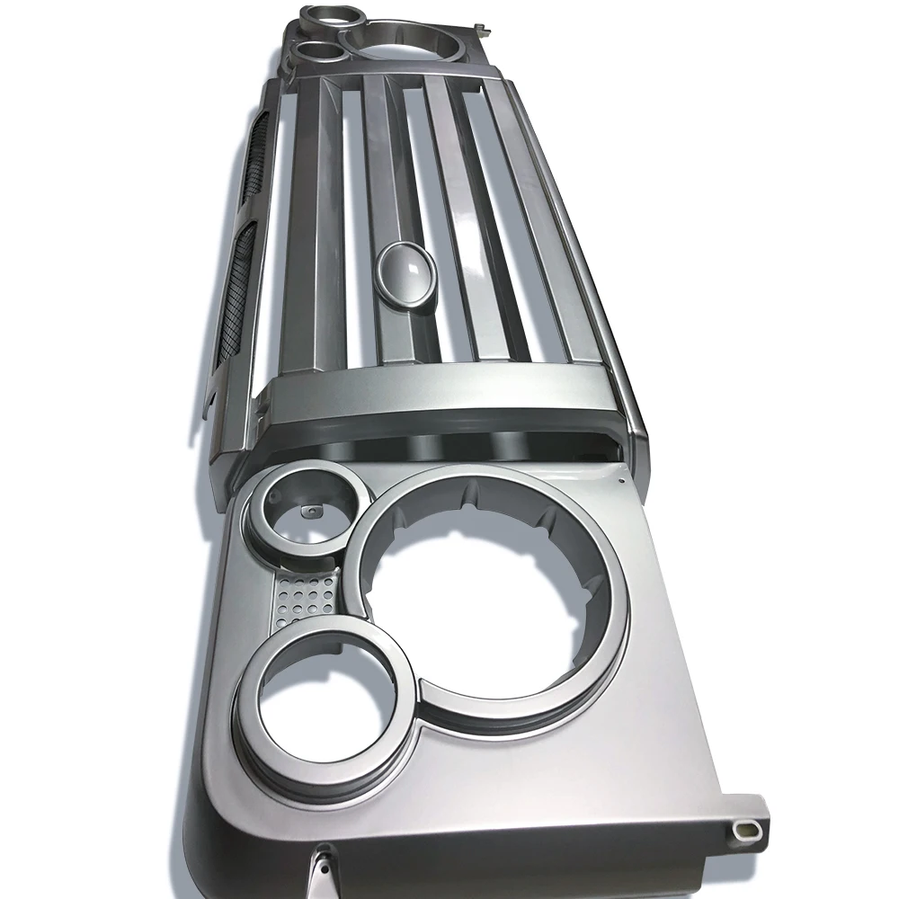 LAND ROVER DEFENDER フロントグリル 光沢のあるブラックアドベンチャースタイルのフロントバンパー