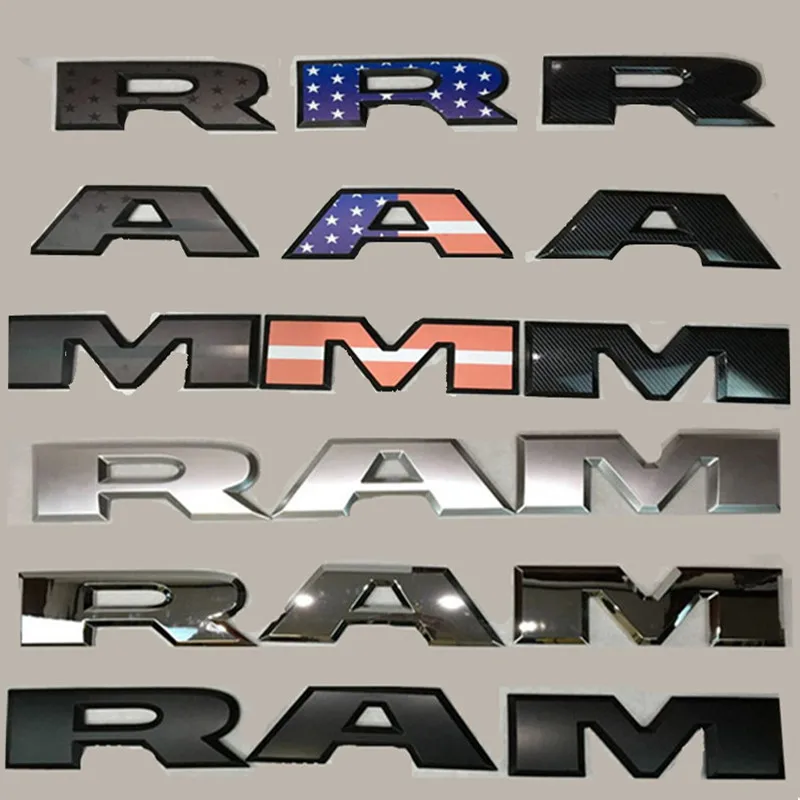 

Car Body Styling for Dodge RAM 1500 Challenger Durango Caliber For RAM Emblem Badge Car Rear Trunk Sticker Exterior Decoration