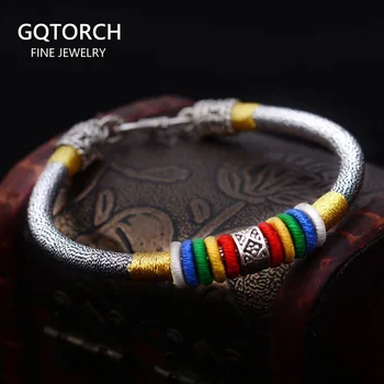 

Tibetan Handmade Knots Lucky Rope Bracelet For Women Chinese Traditional Hand Strings Colorful Original Design