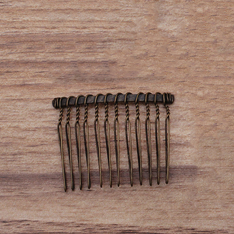 12/15/20 Teeth Metal Twisted Wire Hair Comb Base for Diy Hair Comb Clip Handmade Bridal Hair Jewelry Accessories