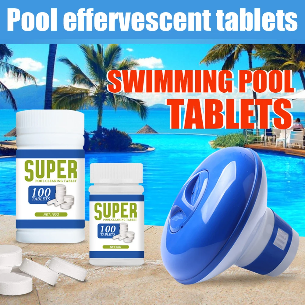 100 Pool Cleaning Tablet For Hot Tub Swimming Pool 