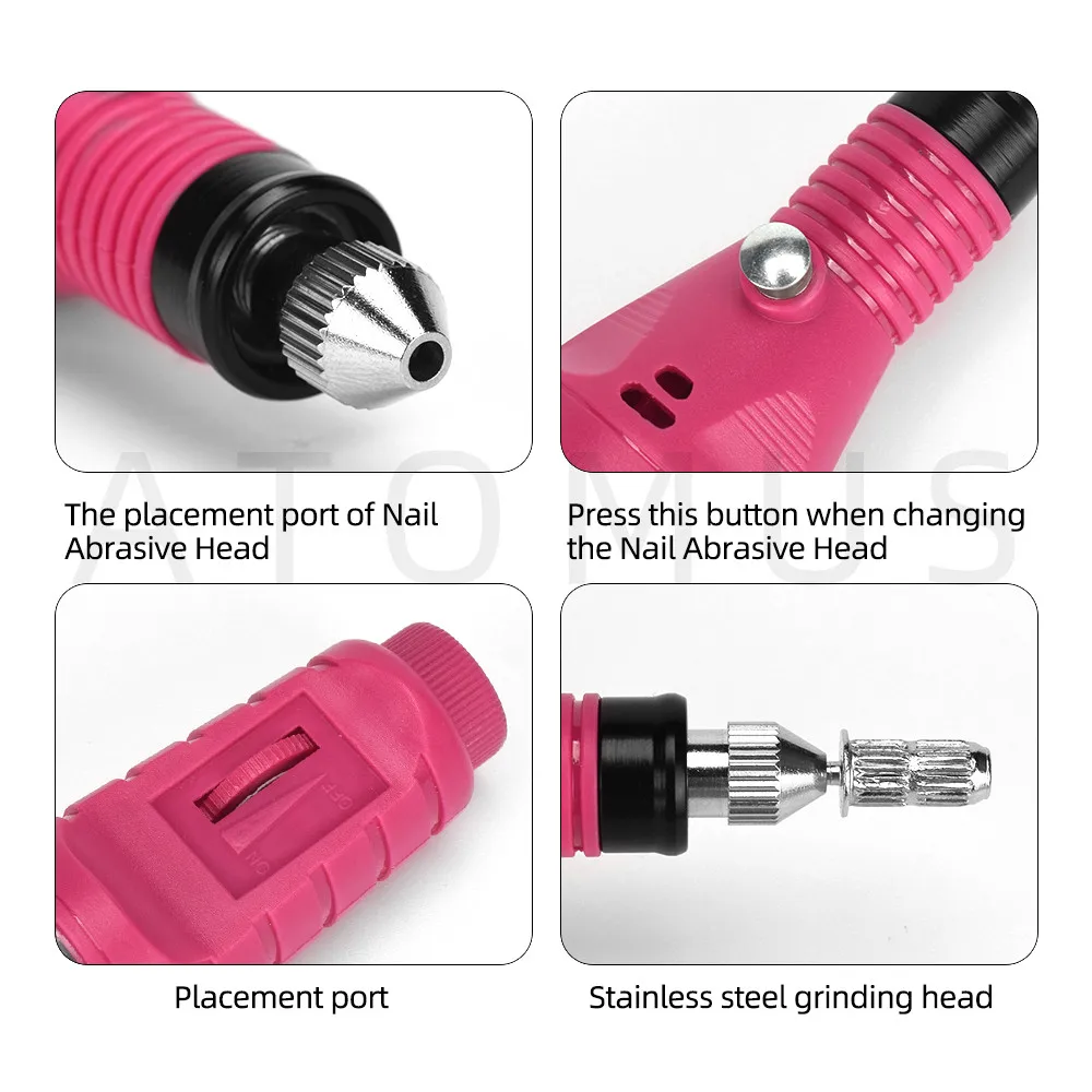 Новинка, 1 набор, дрель для ногтей, профессиональный электрический набор, машинка для маникюра, ручка для дизайна ногтей, педикюр, пилочка для ногтей, инструменты для маникюра, наборы