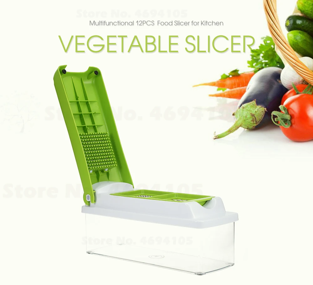 Multifunctional 12pcs Food Slicer for Kitchen