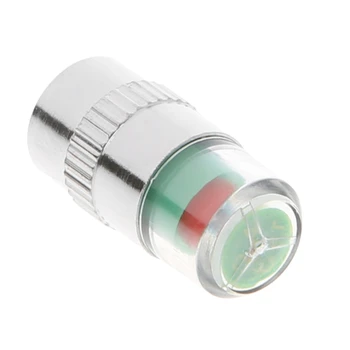 

4Pcs Car Auto Tire Pressure Monitor Gauge Indicator Alert Valve Cap Test Sensor H4GC