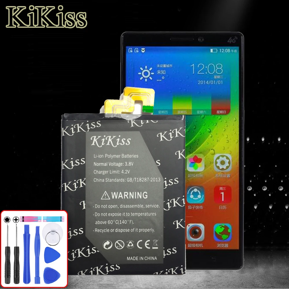 

KiKiss Large Capacity 4000mAh BL223 Lithium Polymer Rechargeable Battery For Lenovo K920 VIBE Z2 Pro Replacement Batteries