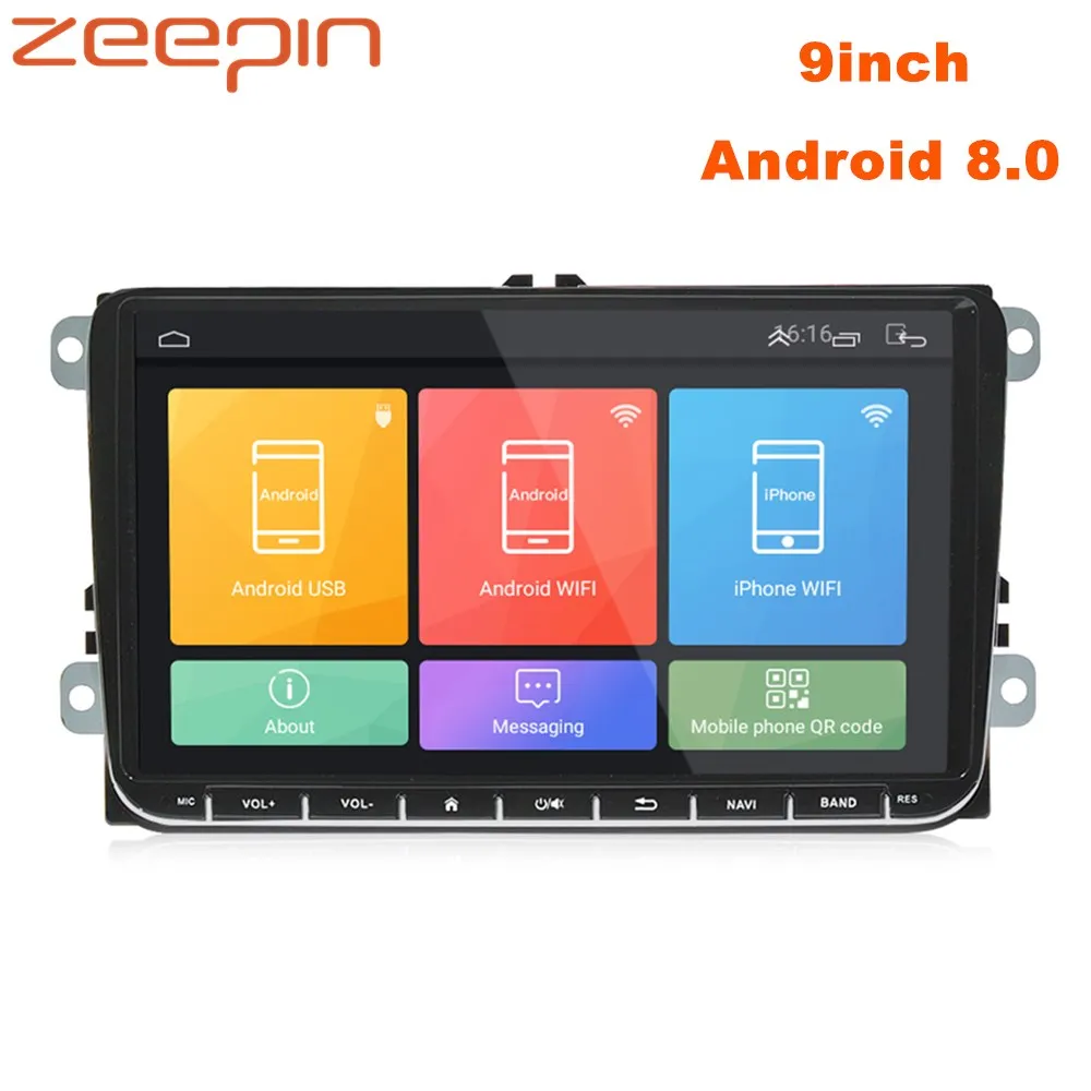 Zeepin ML CKVW92 9 дюймов Android 8 0 Универсальное автомобильное радио для VW 2din